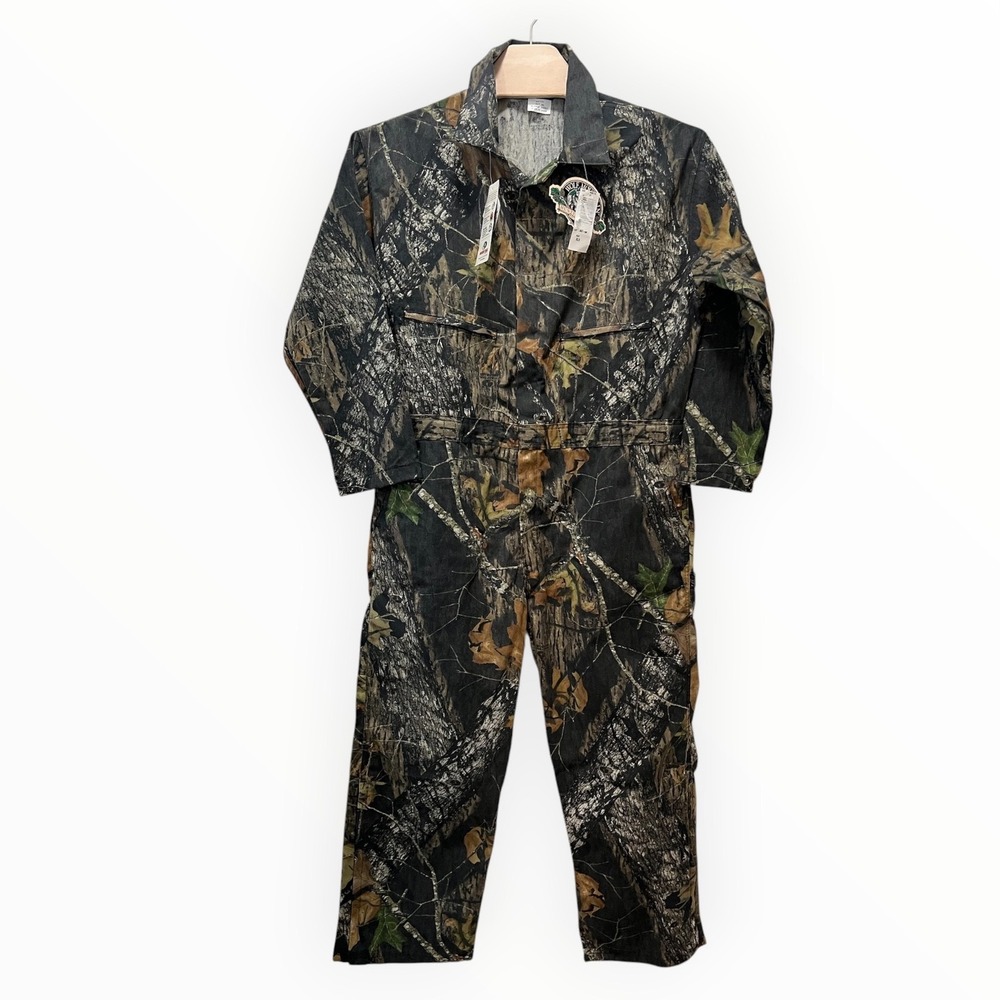 Wolf Mountain by Key Mossy Oak Camo Coveralls XL Short Teflon Hunting Suit